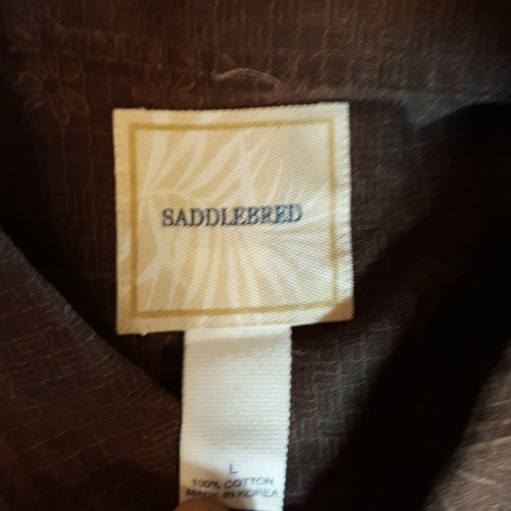 SADDLEBRED Men's Short Sleeve Shirt - Picture 3 of 3